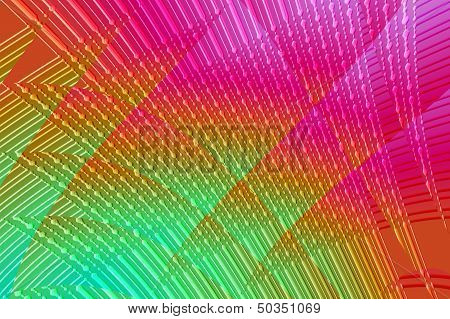Magic tracks background - bright embossed stained glass.