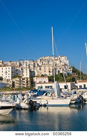 Panoramic view of Rodi Garganico. Puglia. Italy.