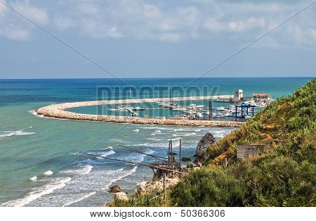 Panoramic view of Rodi Garganico. Puglia. Italy.