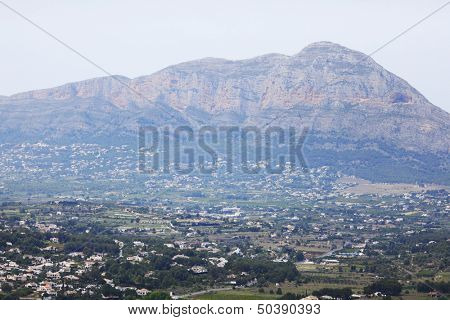 landscape in pyrenees at morning