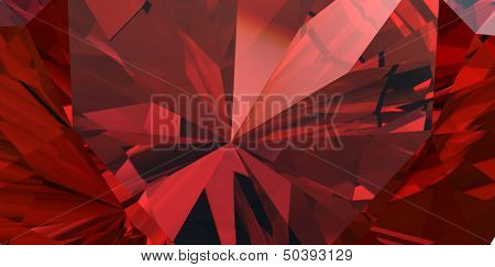 Background of jewelry gemstone. Garnet