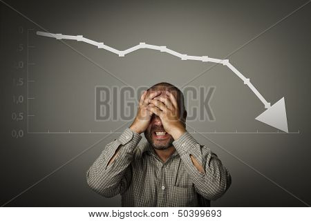 Frustrated. Recession Concept