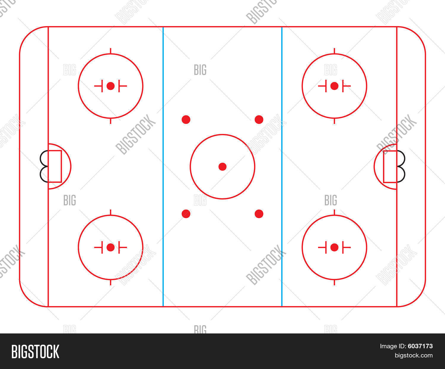 Hockey Rink Vector & Photo (Free Trial) Bigstock