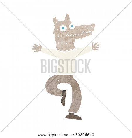 cartoon wolf man