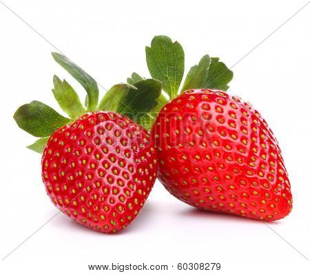 Strawberry isolated on white background cutout