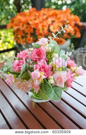 Set Of  Plastic Flower