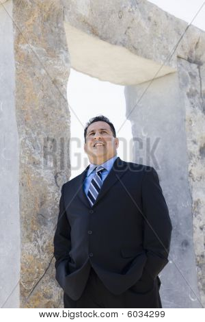 Businessman By Archway