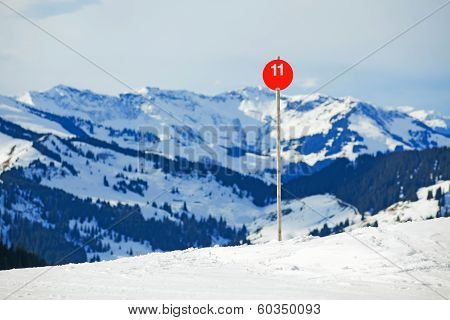 slope on the skiing resort