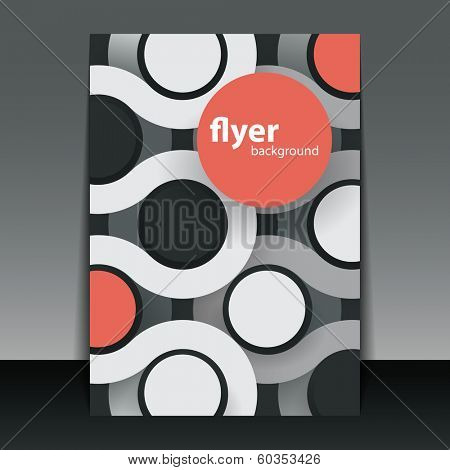 Flyer or Cover Design with Colorful Circles
