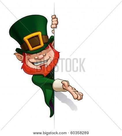 St. Patrick Presenting A Banner