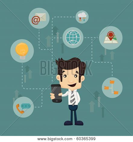 Businessman Communication Technology