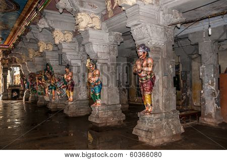Corridor With Gods Statues