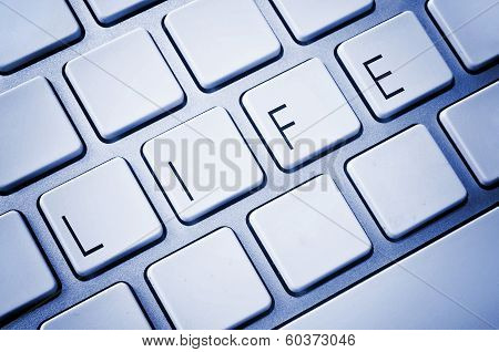 Word Life On Computer Keyboard
