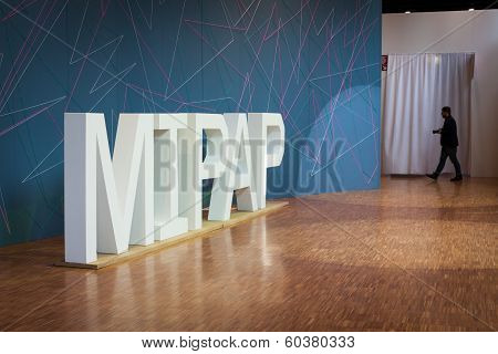 Entrance At Mipap Trade Show In Milan, Italy