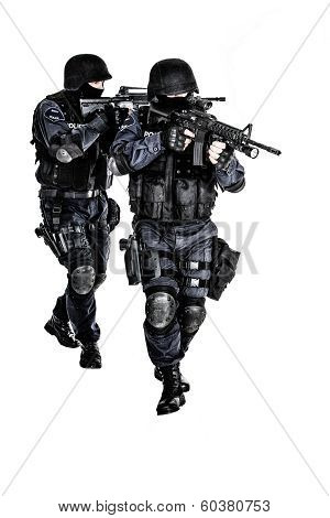 SWAT team in action
