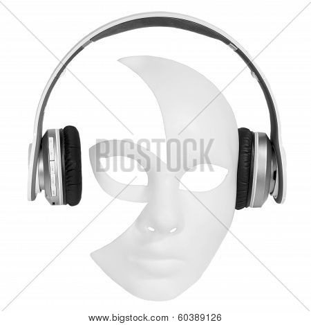 Headphones Player Carnival Mask