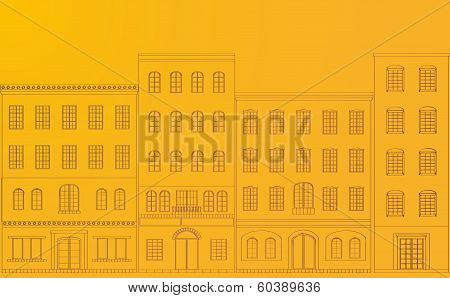 Residential area yellow