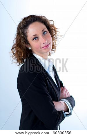 isolated portrait of a beautyful young executive women