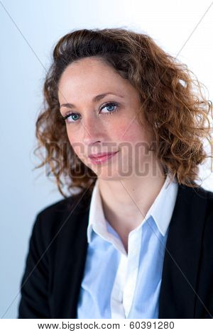 isolated portrait of a beautyful young executive women