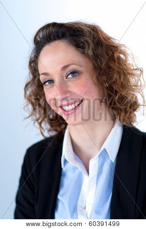 isolated portrait of a beautyful young executive women
