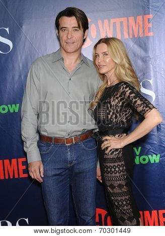 LOS ANGELES - JUL 17:  Goran Visnjic & Ivana Vrdoljak arrives to the CBS-CW-Showtime Summer TCA Press Tour 2014  on July7, 2014 in West Hollywood, CA.                
