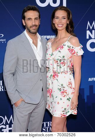 LOS ANGELES - APR 29:  JR Cacia & Malea Mitchell arrives to the 