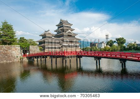 Beautiful medieval castle Matsumoto in the eastern Honshu, Japan