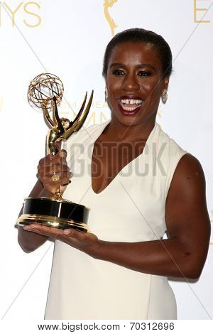 LOS ANGELES - AUG 16:  Uzo Aduba at the 2014 Creative Emmy Awards - Press Room at Nokia Theater on August 16, 2014 in Los Angeles, CA