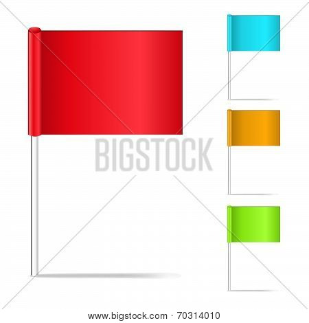 Color Pin Flags
