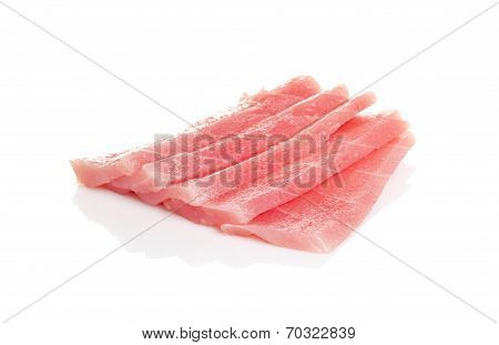 Tuna Fillet Isolated On White Background