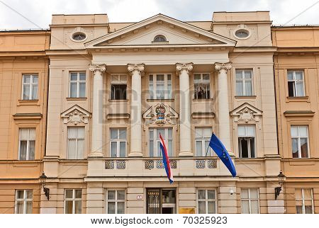 Croatian Parliament (1911) In Zagreb, Croatia