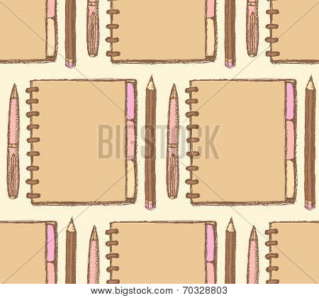 Sketch Notebook, Pen And Pencil