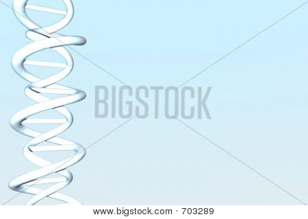 DNA su sfondo azzurro