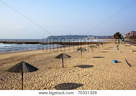 Early Morning At Beach In Durban South Africa