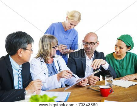 Healthcare Workers Having a Discussion