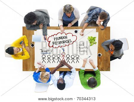 Group of People Discussing about Human Resources Concept
