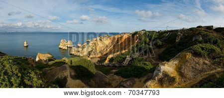 Camilo Beach In Lagos, Algarve. Portugal