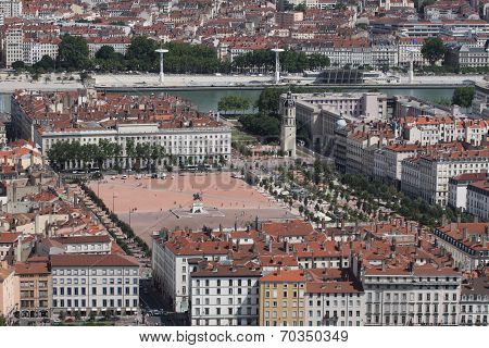 Place Bellecour in Lyon
