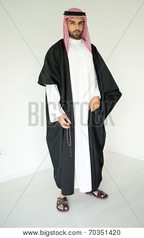 Arabic young sheikh posing