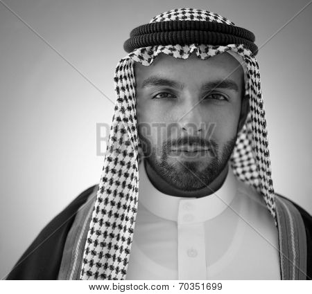 Arabic young sheikh posing