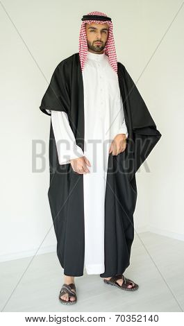 Arabic young sheikh posing