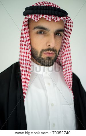 Arabic young sheikh posing