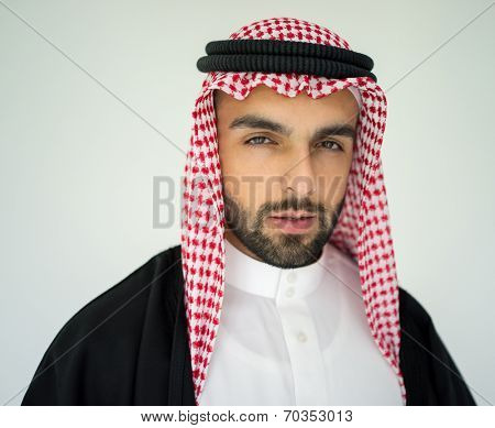 Arabic young sheikh posing