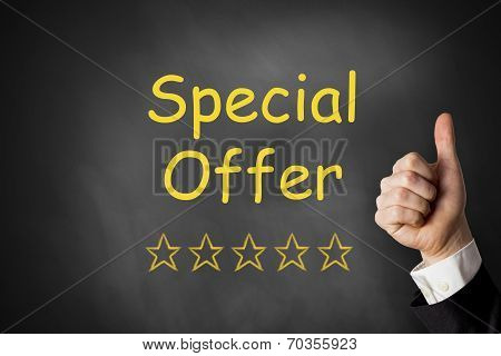 Thumbs Up Special Offer Chalkboard