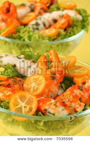 Sałatka z surimi z kumkwat