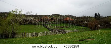 Mountain village in Romania