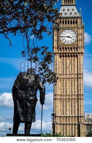 Big Ben and Winston Churchill