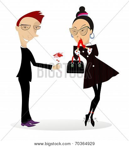 Guy in love with a girl