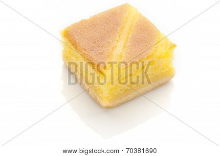 Yellow Cake Isolated