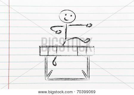 Overcome The Obstacles Of Your Life, Hurdle Design